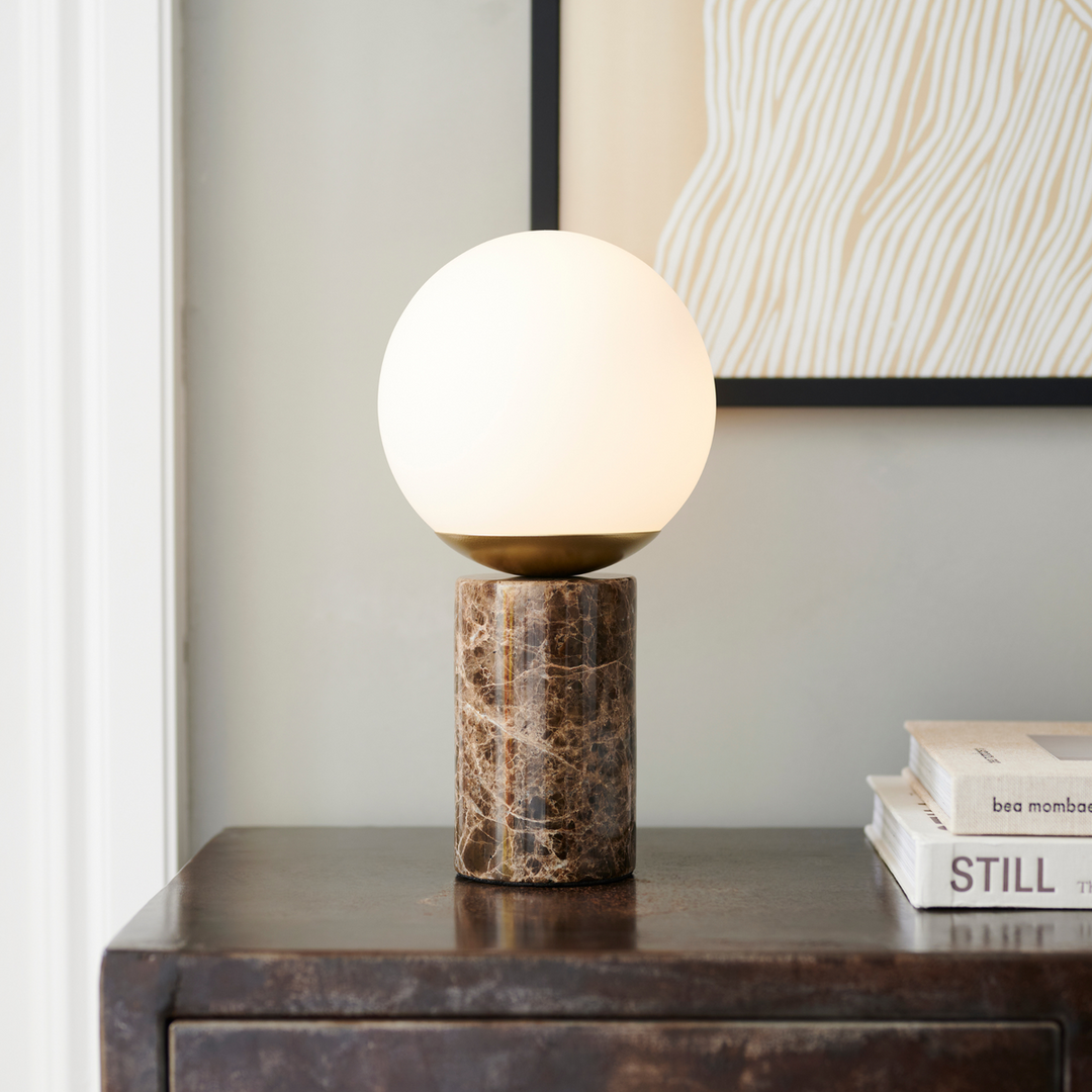 Lilly Marmor bordlampe-Bordlamper-Nordlux-Brun-2213575018-Lightup.no