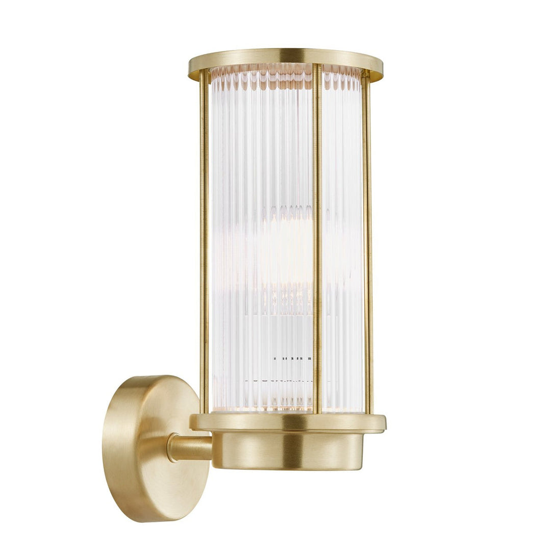 Linton vegglampe utendørs IP54 E27-Utebelysning vegg veggskjold-Nordlux-Messing-2218281035-Lightup.no