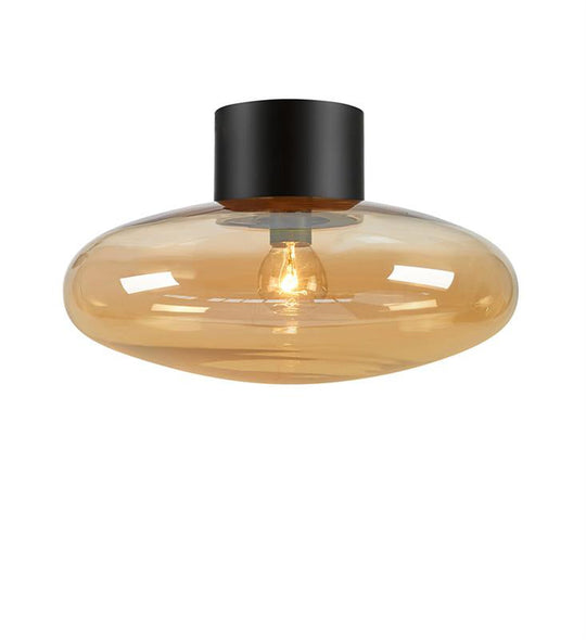 Locus vegg/taklampe - Svart/Amberfarget - Svart / Amber-Taklamper-Marksløjd-Svart / Amber-Mrk-108539-Lightup.no