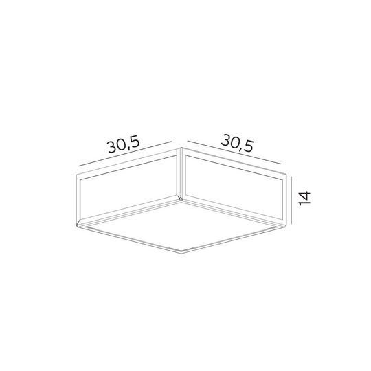 Lofoten 1945 taklampe utendørs IP44-Utebelysning taklampe-Norlys-Svart-3101963-Lightup.no