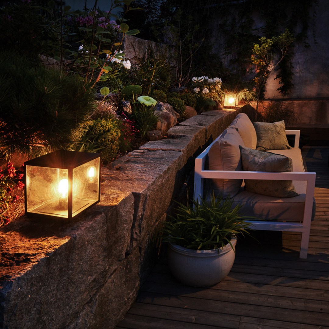 Lofoten portstolpe 1941-Utebelysning portstolpe-Norlys-Svart-3101767-Lightup.no