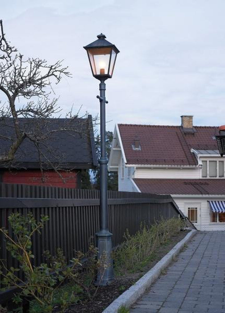 London 491 stolpe-Utebelysning stolpe-Norlys-Svart-3101715-Lightup.no