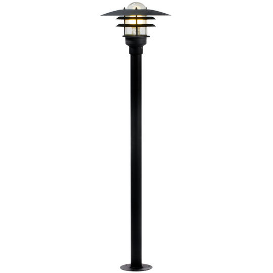Lønstrup hagelampe-Utebelysning stolpe-Nordlux-Svart-71428003-Lightup.no