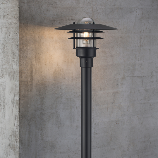 Lønstrup hagelampe-Utebelysning stolpe-Nordlux-Svart-71428003-Lightup.no