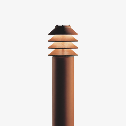 Louis Poulsen Bysted Pullert Mast F/Nedgraving - Corten-Utebelysning pullert-Louis Poulsen-Corten-LP__5747823749-Lightup.no