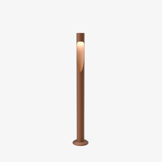Louis Poulsen Flindt Garden fotplate u/adapter lang-Utebelysning pullert-Louis Poulsen-Corten-3000 Kelvin-LP__5747402568-Lightup.no