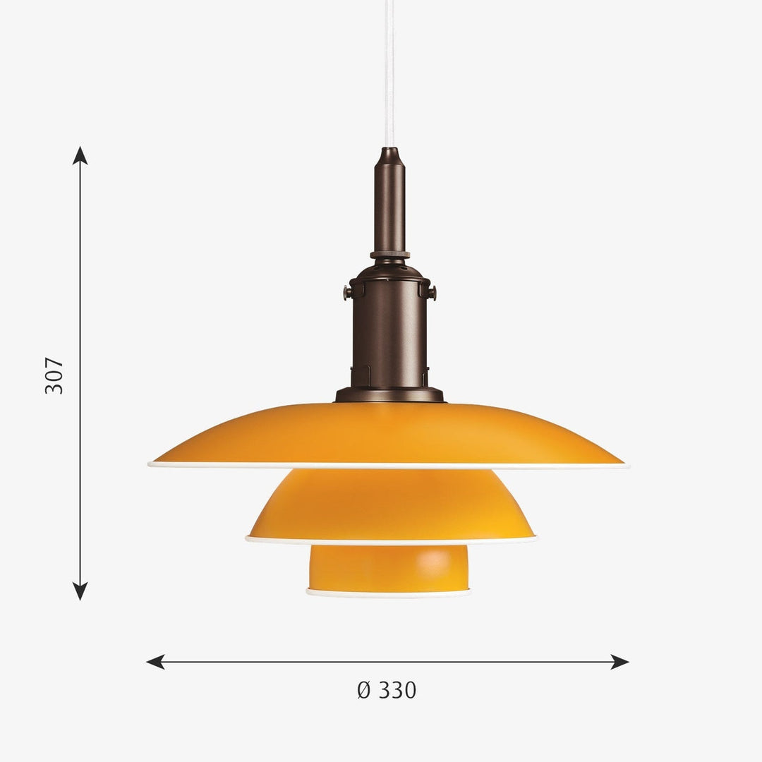 Louis Poulsen PH 31/2-3 pendel-Takpendler-Louis Poulsen-Messing / Opal glass-LP__5741100141-Lightup.no