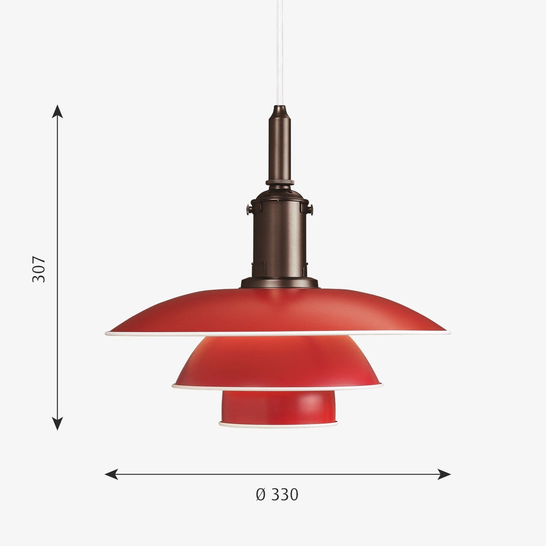 Louis Poulsen PH 31/2-3 pendel-Takpendler-Louis Poulsen-Messing / Opal glass-LP__5741100141-Lightup.no