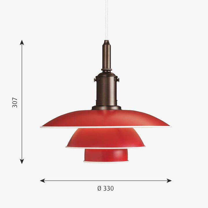 Louis Poulsen PH 31/2-3 pendel-Takpendler-Louis Poulsen-Messing / Opal glass-LP__5741100141-Lightup.no