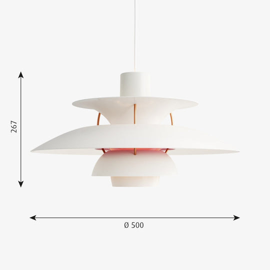 Louis Poulsen PH 5 pendel-Takpendler-Louis Poulsen-Moderne hvit-LP__5741099867-Lightup.no
