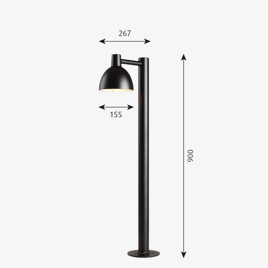Louis Poulsen Toldbod 155 Pullert-Utebelysning pullert-Louis Poulsen-Svart-LP__5747293272-Lightup.no