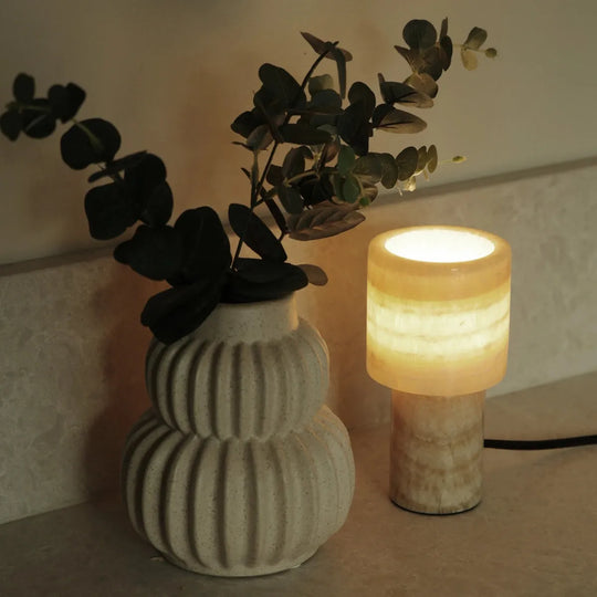 Lucie bordlampe 16 cm - Marmor-Bordlamper-Pr home of Scandinavia Ab-Offwhite-prh-2140816-Lightup.no