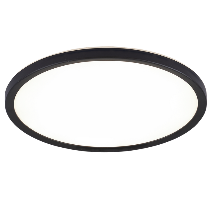 Luna 23 cm taklampe 12W 3000 Kelvin IP54 - 3-step dim-Taklamper-Ms - belysning-Svart-9400000223-Lightup.no