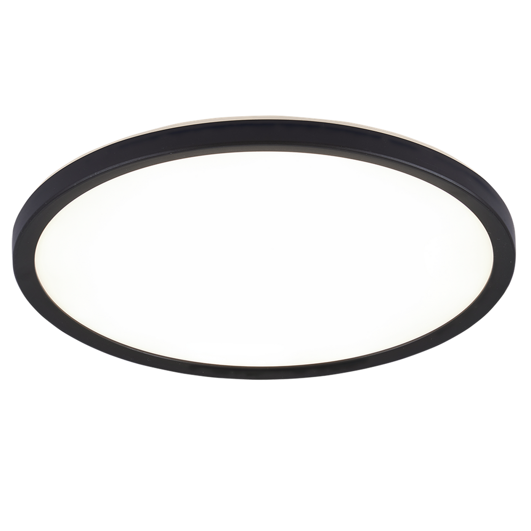 Luna 30 cm taklampe 18W 3000 Kelvin IP54 - 3-step dim-Taklamper-Ms - belysning-Svart-9400000225-Lightup.no