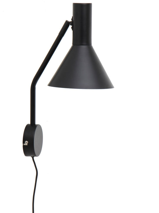 Lyss vegglampe-Vegglamper-Frandsen-Matt svart-104642-Lightup.no