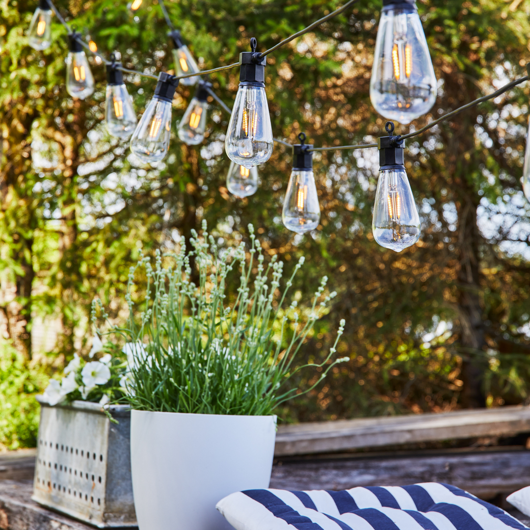 Lysslynge 10 lys stor - Garden 24 - Svart-Utebelysning Garden 24-Marksløjd-Svart-Mrk-107293-Lightup.no