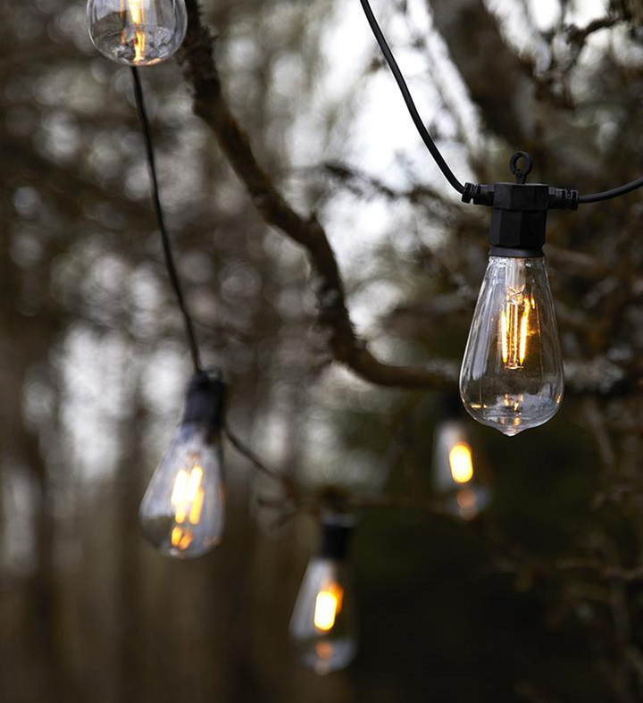 Lysslynge 10 lys stor - Garden 24 - Svart-Utebelysning Garden 24-Marksløjd-Svart-Mrk-107293-Lightup.no