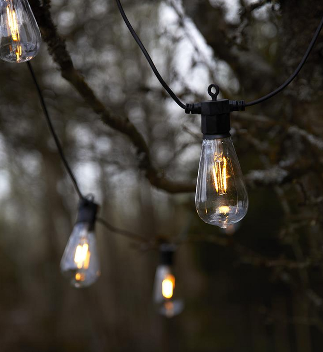 Lysslynge 10 lys stor - Garden 24 - Svart-Utebelysning Garden 24-Marksløjd-Svart-Mrk-107293-Lightup.no