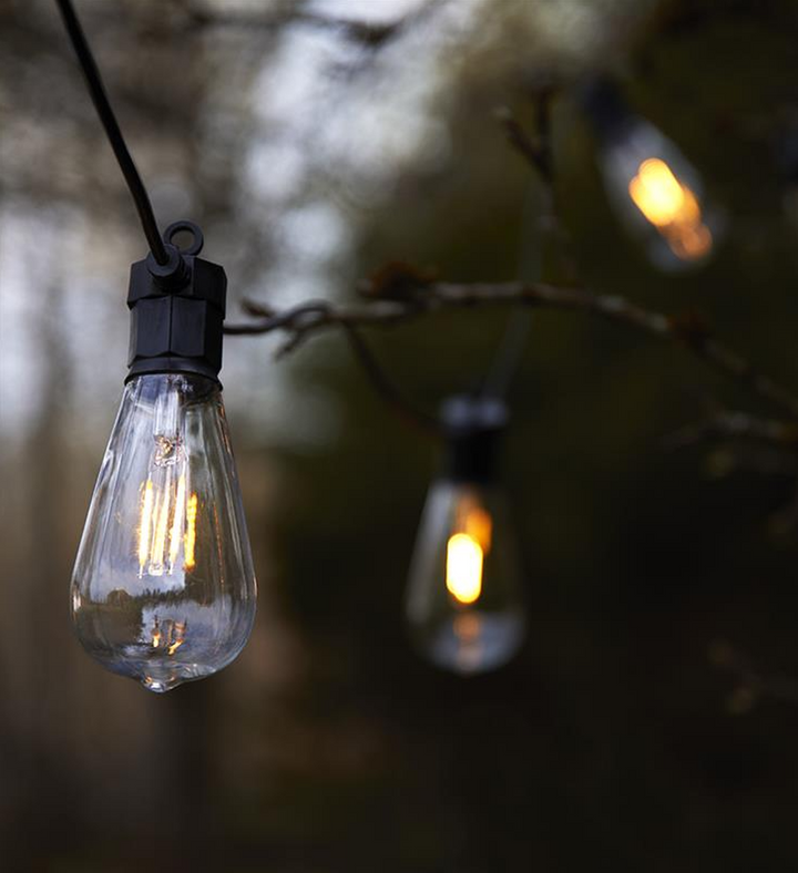 Lysslynge 10 lys stor - Garden 24 - Svart-Utebelysning Garden 24-Marksløjd-Svart-Mrk-107293-Lightup.no