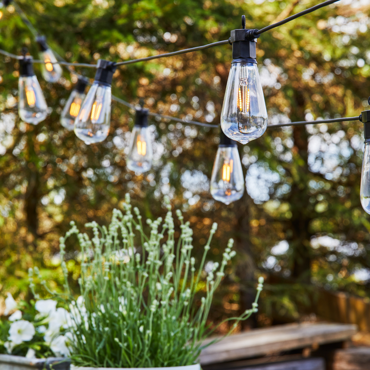 Lysslynge 10 lys stor - Garden 24 - Svart-Utebelysning Garden 24-Marksløjd-Svart-Mrk-107293-Lightup.no