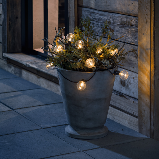 Lysslynge 20 lys, plast - Amber-Utebelysning Lysslynge-Konstsmide-Amber-2374-800-Lightup.no