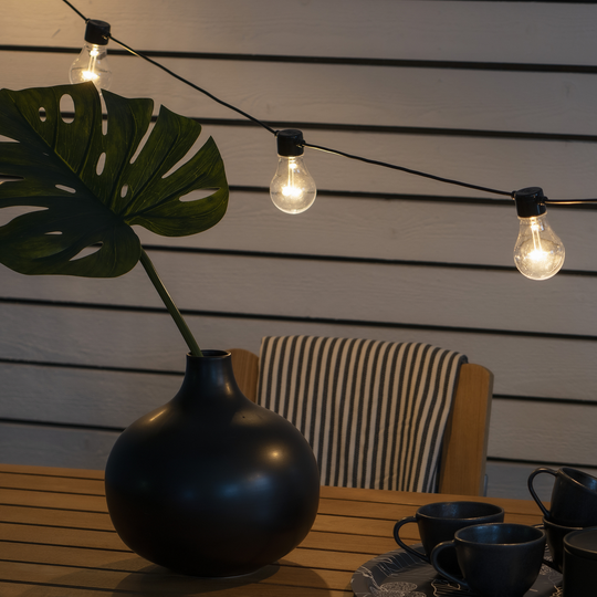 Lysslynge 5 Lys, batteri og timer - Amber-Utebelysning Lysslynge-Konstsmide-Amber-2372-800-Lightup.no