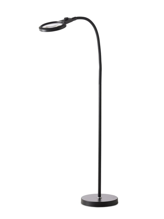 Magni portabel oppladbar gulvlampe med forstørrelsesglass-Gulvlamper-Halo Designs-Svart-5705639747740-Lightup.no