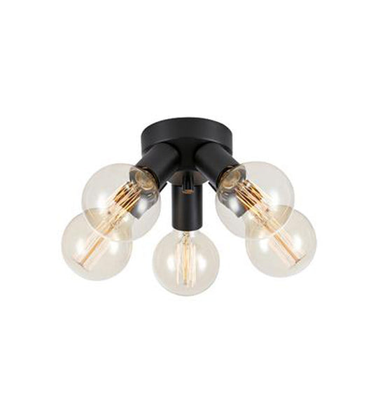 Mazzo taklampe 5-lys - Svart - Svart-Taklamper-Marksløjd-Svart-Mrk-108552-Lightup.no