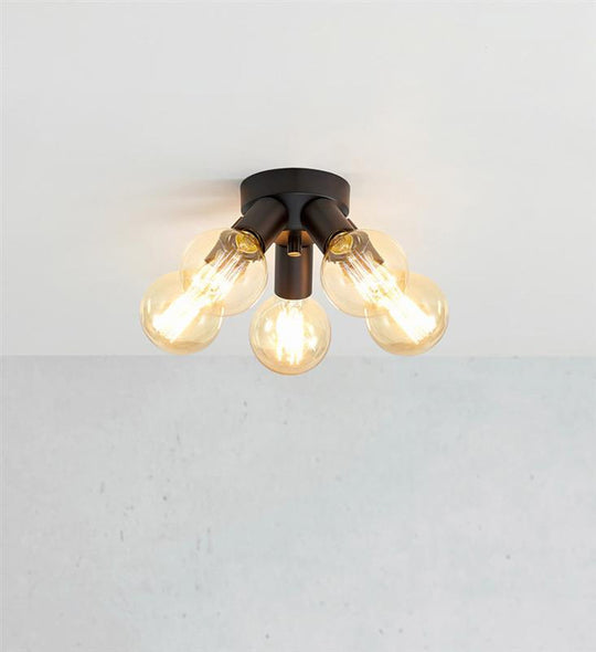 Mazzo taklampe 5-lys - Svart - Svart-Taklamper-Marksløjd-Svart-Mrk-108552-Lightup.no