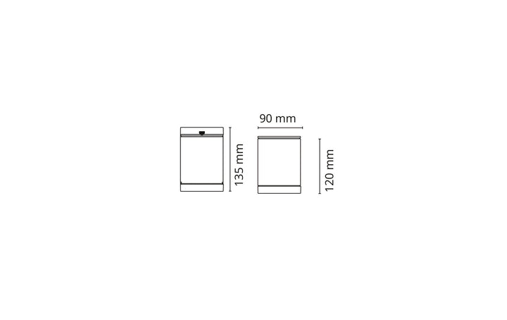 Metro taklampe utendørs IP65 4,5W-Utebelysning taklampe-Sg Armaturen As-Svart-3104294-Lightup.no