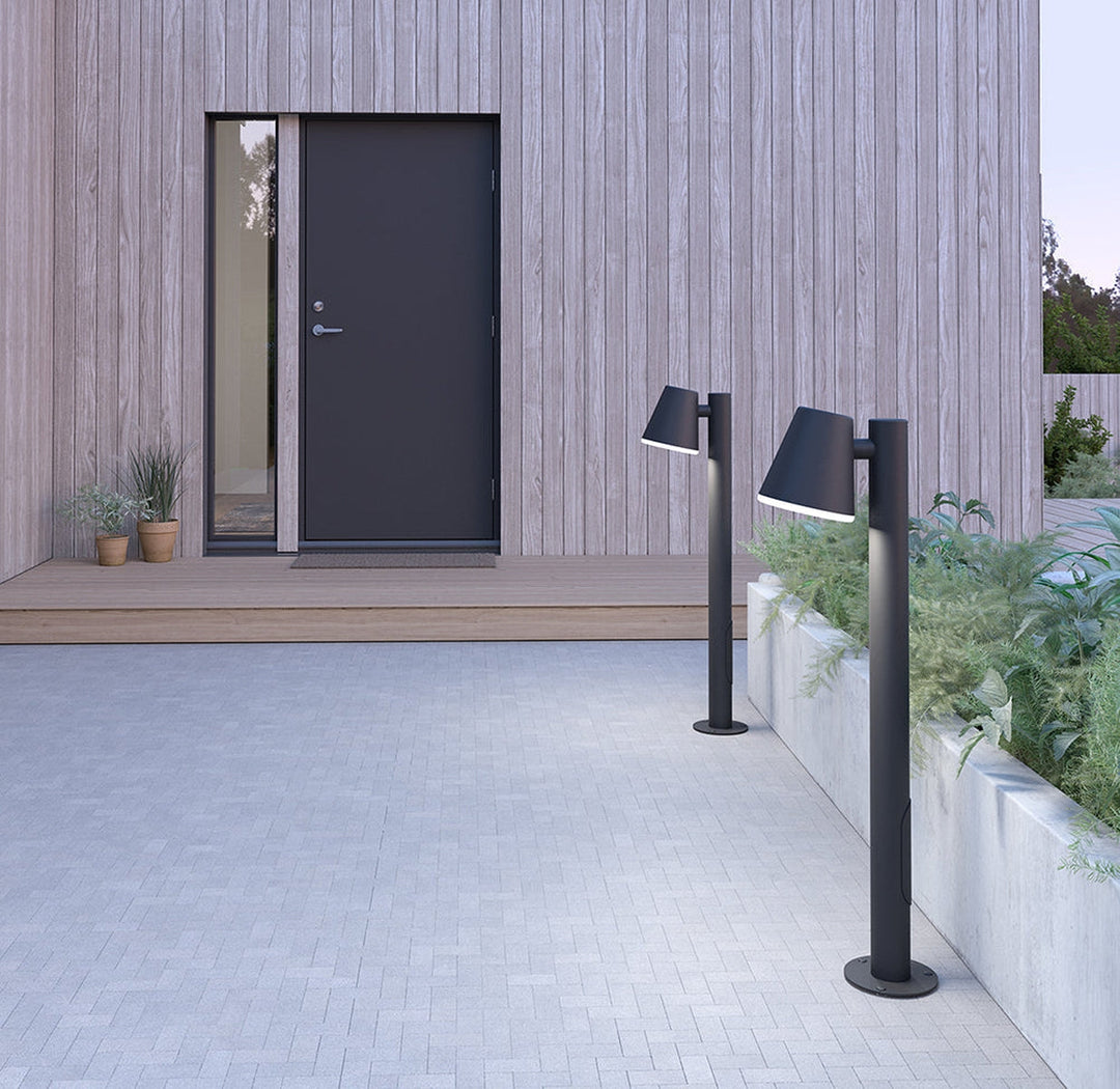 Mist pullert 102,9 cm, utendørs IP44 E27-Utebelysning pullert-Belid-Grafitt-7300054-Lightup.no