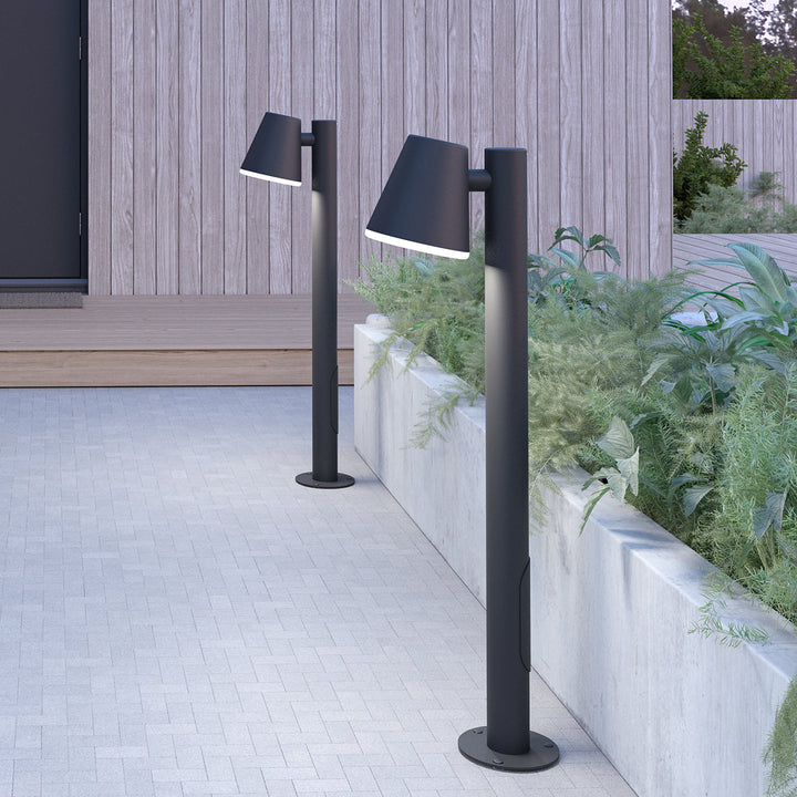 Mist pullert 102,9 cm, utendørs IP44 E27-Utebelysning pullert-Belid-Grafitt-7300054-Lightup.no