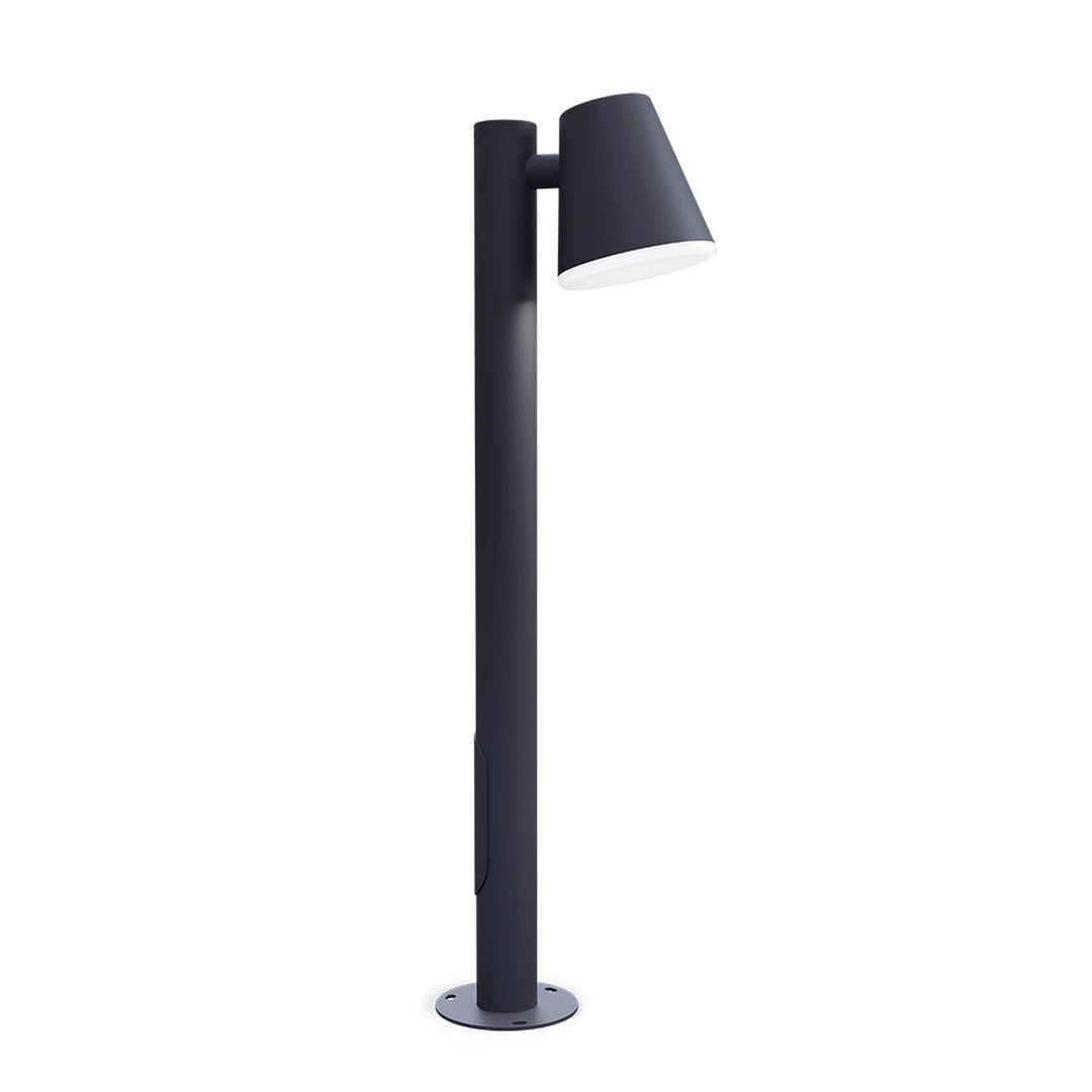 Mist pullert 102,9 cm, utendørs IP44 E27-Utebelysning pullert-Belid-Svart-7300086-Lightup.no