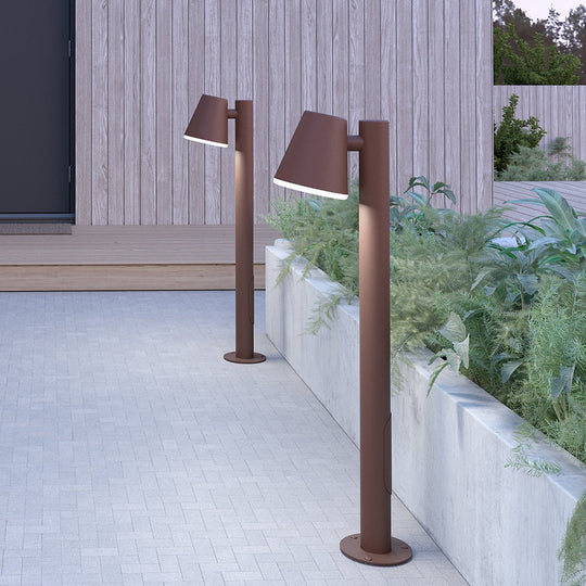 Mist pullert 102,9 cm, utendørs IP44 E27-Utebelysning pullert-Belid-Rust-7300154-Lightup.no