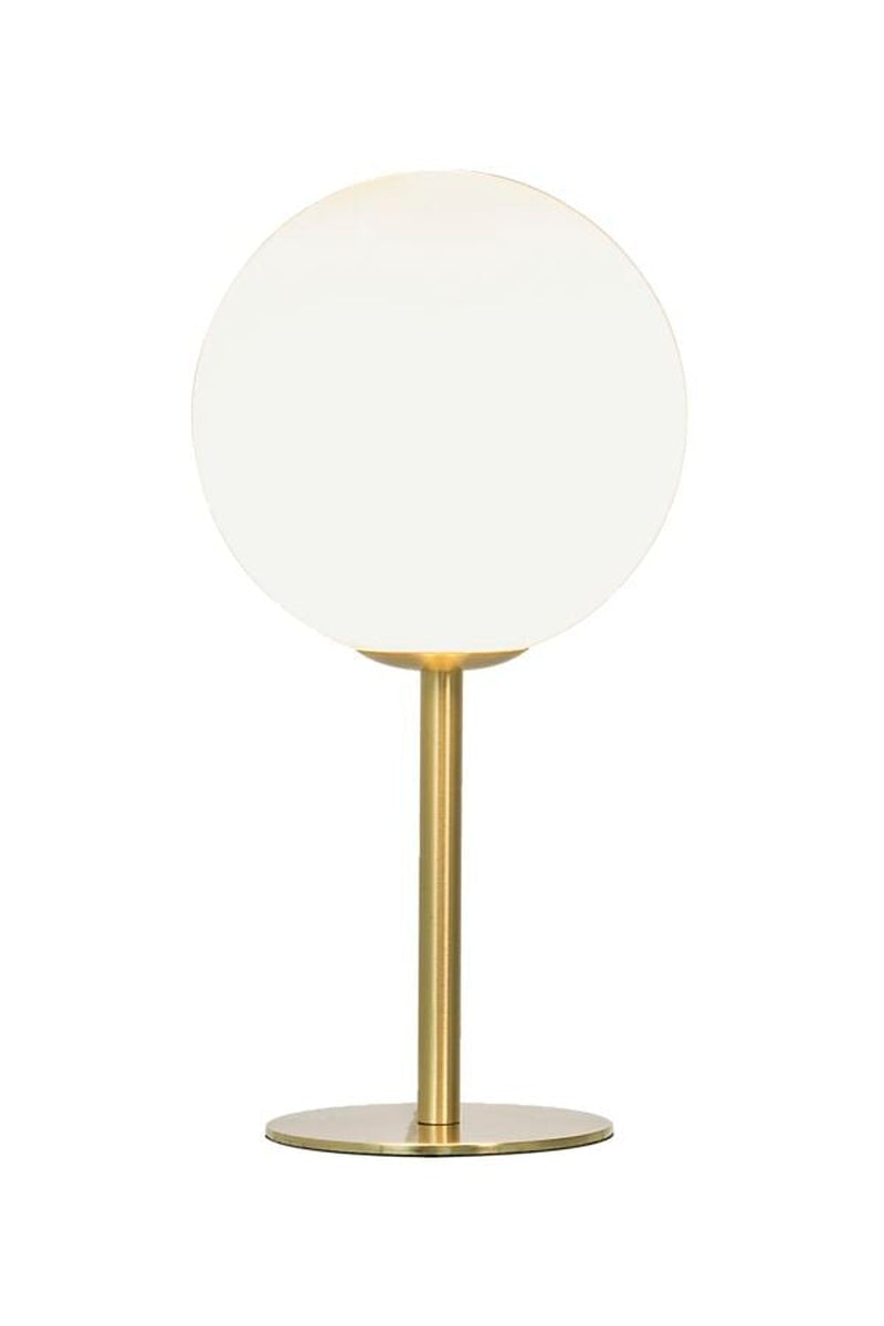 Molekyl bordlampe 27 cm-Bordlamper-Aneta Lighting-Messing / Opal-68909-25-Lightup.no