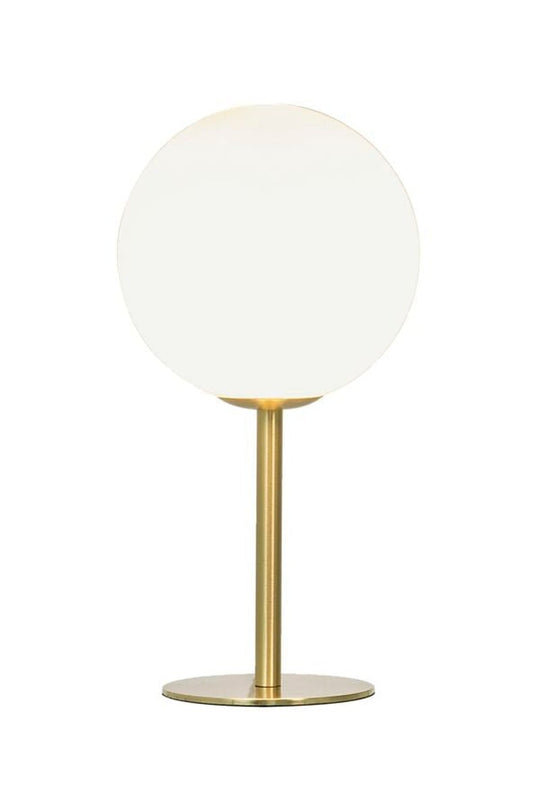 Molekyl bordlampe 27 cm-Bordlamper-Aneta Lighting-Messing / Opal-68909-25-Lightup.no