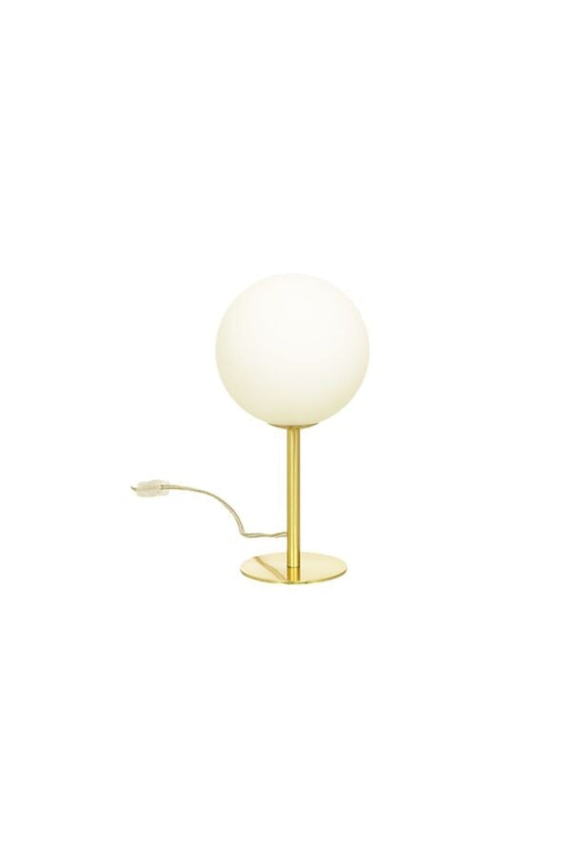 Molekyl bordlampe 27 cm-Bordlamper-Aneta Lighting-Messing / Opal-68909-25-Lightup.no