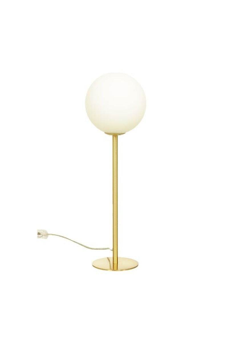 Molekyl bordlampe 43 cm-Bordlamper-Aneta Lighting-Messing / Opal-68001-25-Lightup.no