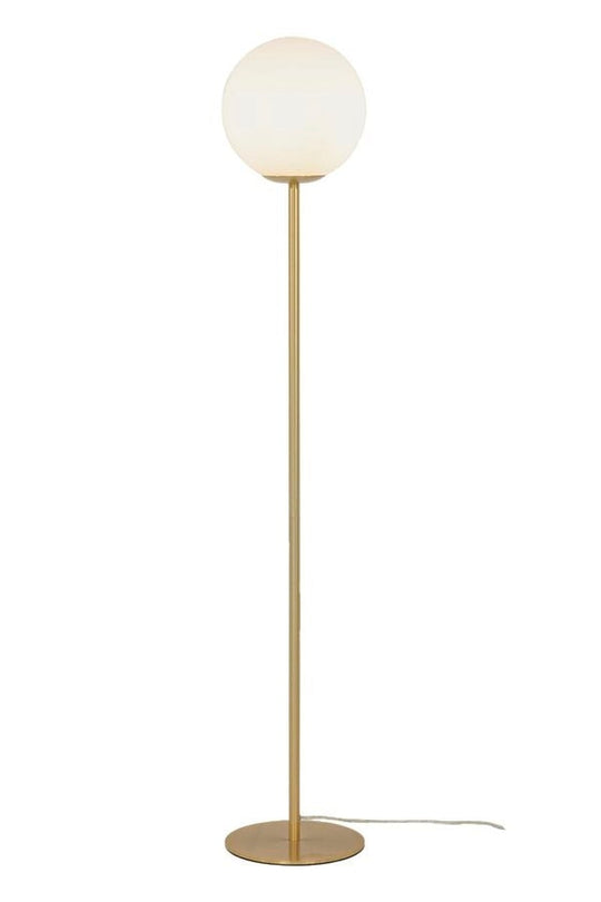Molekyl gulvlampe 130 cm-Gulvlamper-Aneta Lighting-Messing / Opal-69100-25-Lightup.no