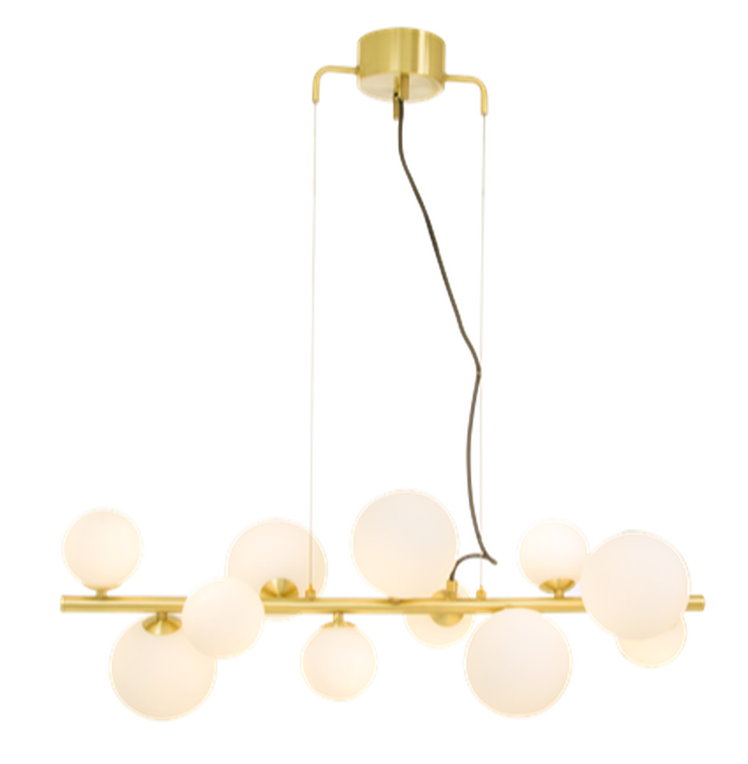 Molekyl takpendel-Takpendler-Aneta Lighting-Messing / Hvit-65909-25-Lightup.no