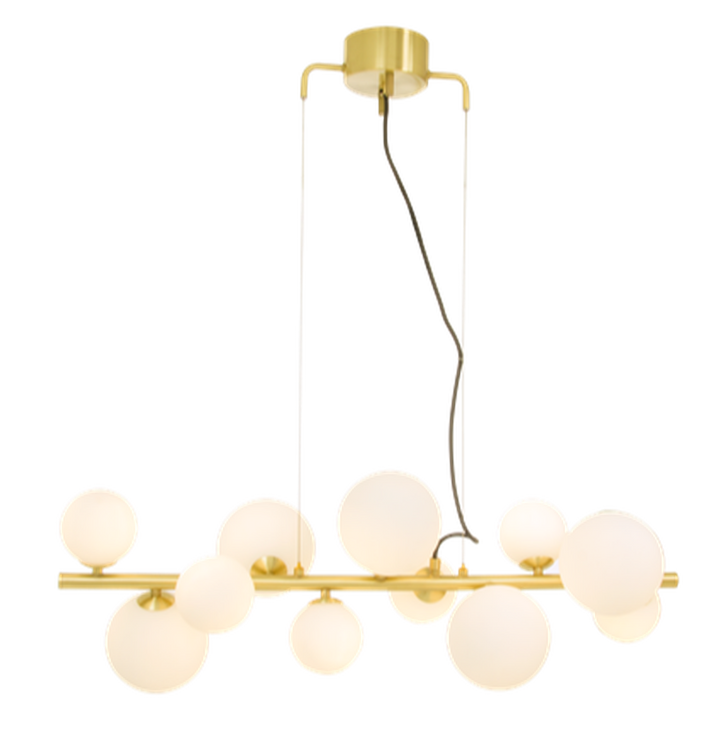 Molekyl takpendel-Takpendler-Aneta Lighting-Messing / Hvit-65909-25-Lightup.no