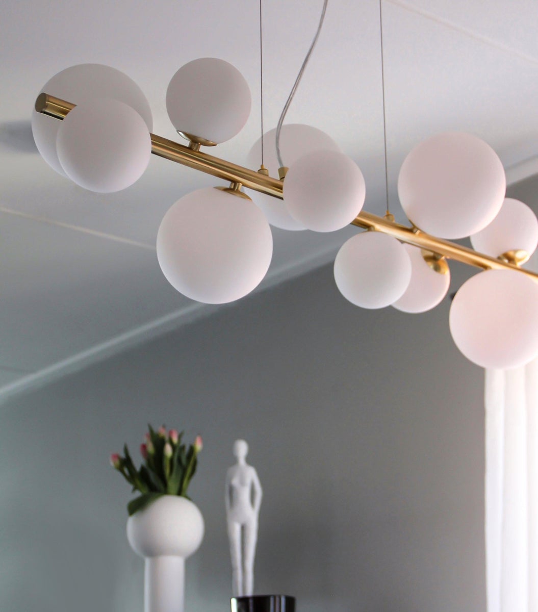 Molekyl takpendel-Takpendler-Aneta Lighting-Messing / Hvit-65909-25-Lightup.no