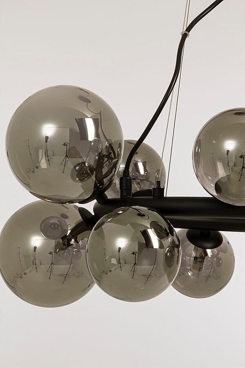 Molekyl takpendel rund-Takpendler-Aneta Lighting-Messing / Opal-65100-25-Lightup.no