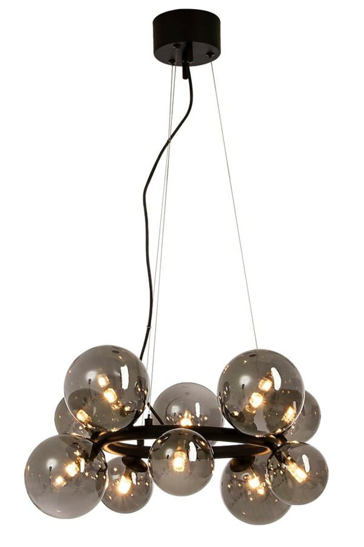 Molekyl takpendel rund-Takpendler-Aneta Lighting-Messing / Opal-65100-25-Lightup.no