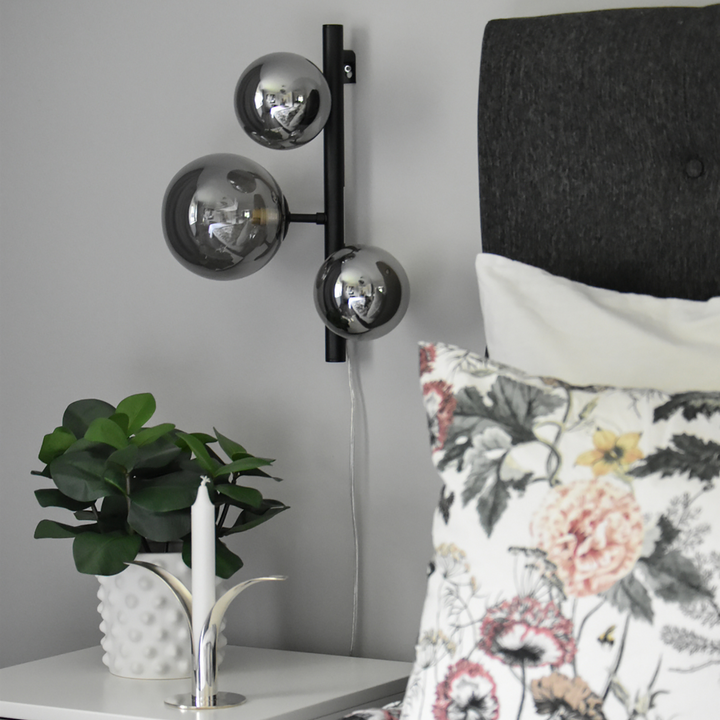 Molekyl vegglampe-Vegglamper-Aneta Lighting-Messing / Hvit-60909-25-Lightup.no