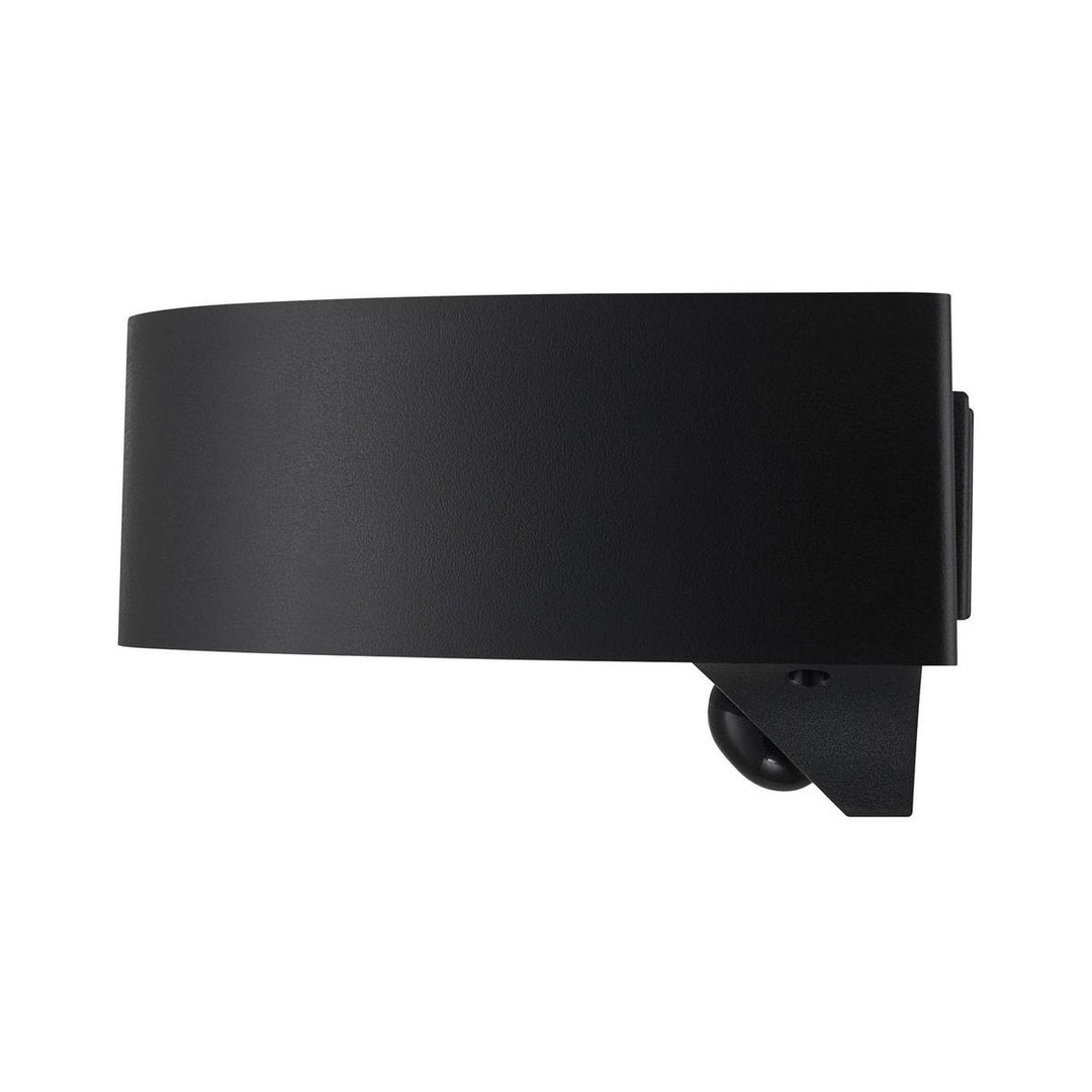 Monay round solar vegglampe utendørs 5W 3000 Kelvin - Solcelle-Utebelysning vegg opp og ned-Nordlux-Svart-2518351003-Lightup.no