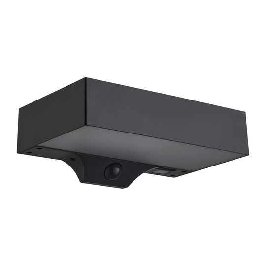 Monay square solar vegglampe utendørs 5W 3000 Kelvin - Solcelle-Utebelysning vegg opp og ned-Nordlux-Svart-2518341003-Lightup.no