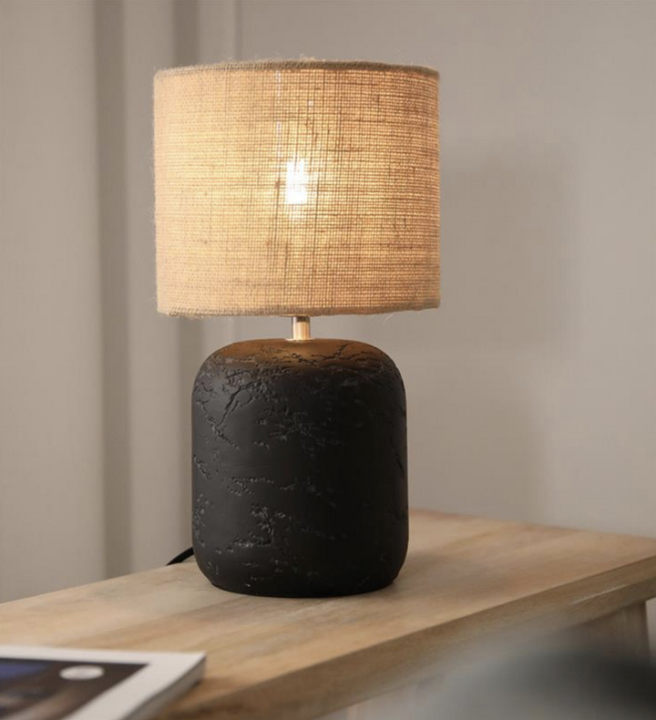 Montagna bordlampe 32 - Svart/Natur-Bordlamper-Marksløjd-Natur-Mrk-108683-Lightup.no