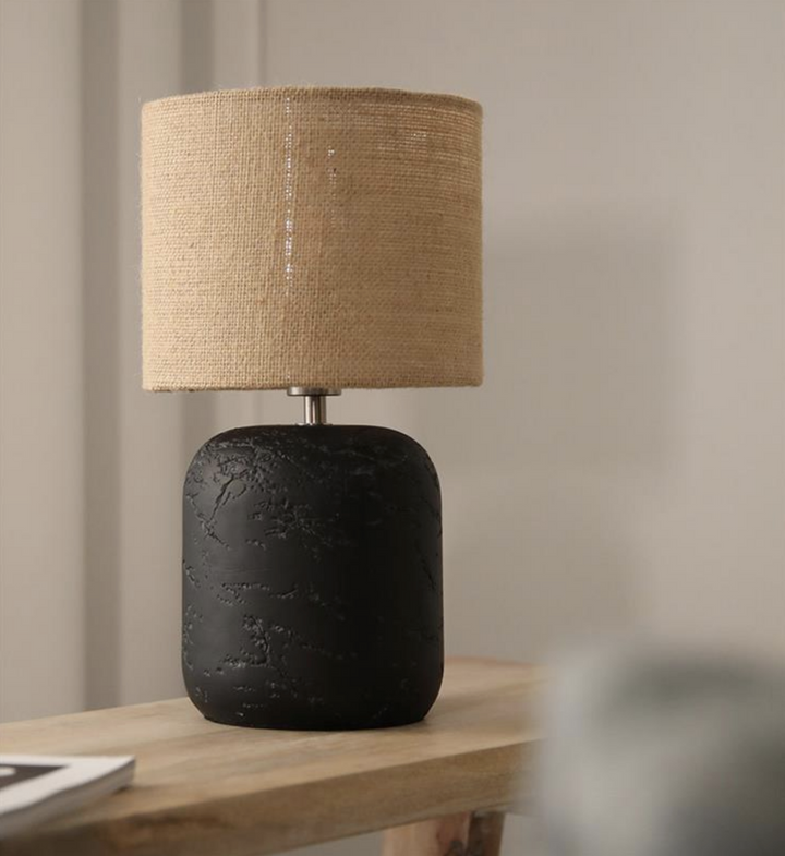 Montagna bordlampe 32 - Svart/Natur-Bordlamper-Marksløjd-Natur-Mrk-108683-Lightup.no