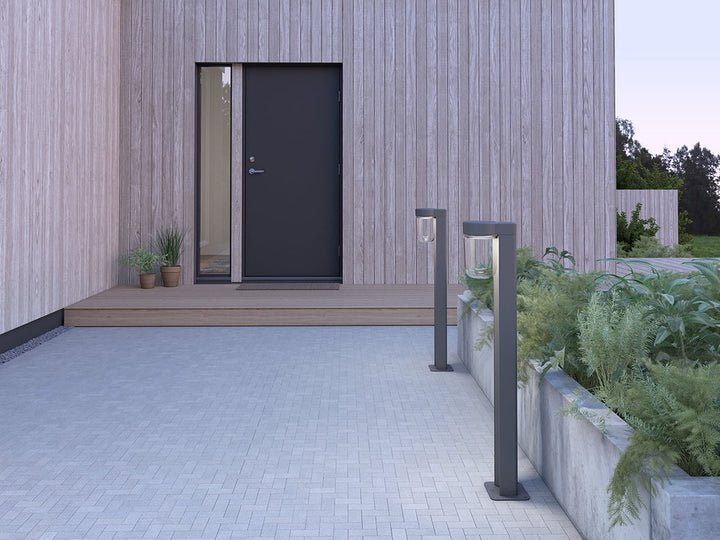 Moon pullert 94,7 cm utendørs IP44 6W 3000 Kelvin dimbar-Utebelysning pullert-Belid-Grafitt-7051054-Lightup.no